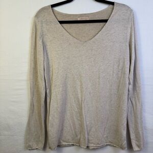 Sunny Studio Paris Women's Cream Long Sleeve Top with Silver Accents, No Size